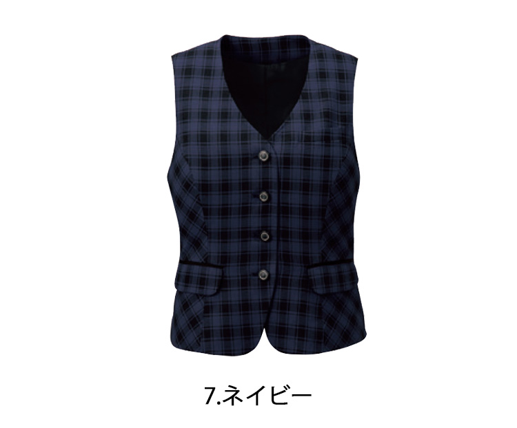 購入商品限定 事務服 制服 フォーク ヌーヴォベスト9:ブラック FV35950 FOLK nuovo大きいサイズ21号・23号 ベスト 