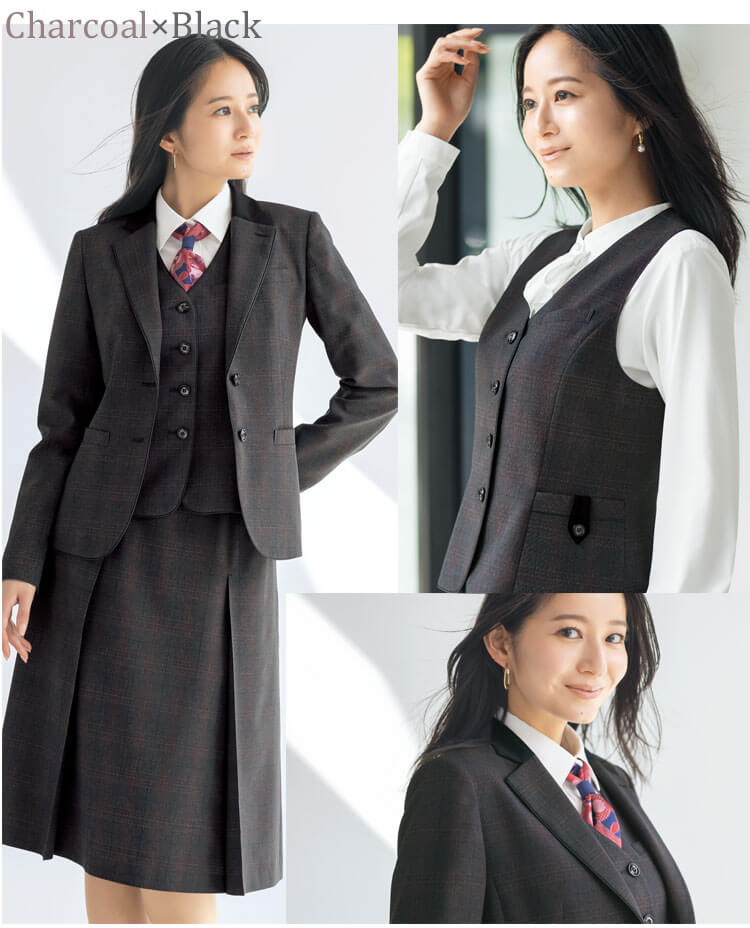 可愛い 事務服 おしゃれ 制服 セロリ- エコエアフォートクラシック