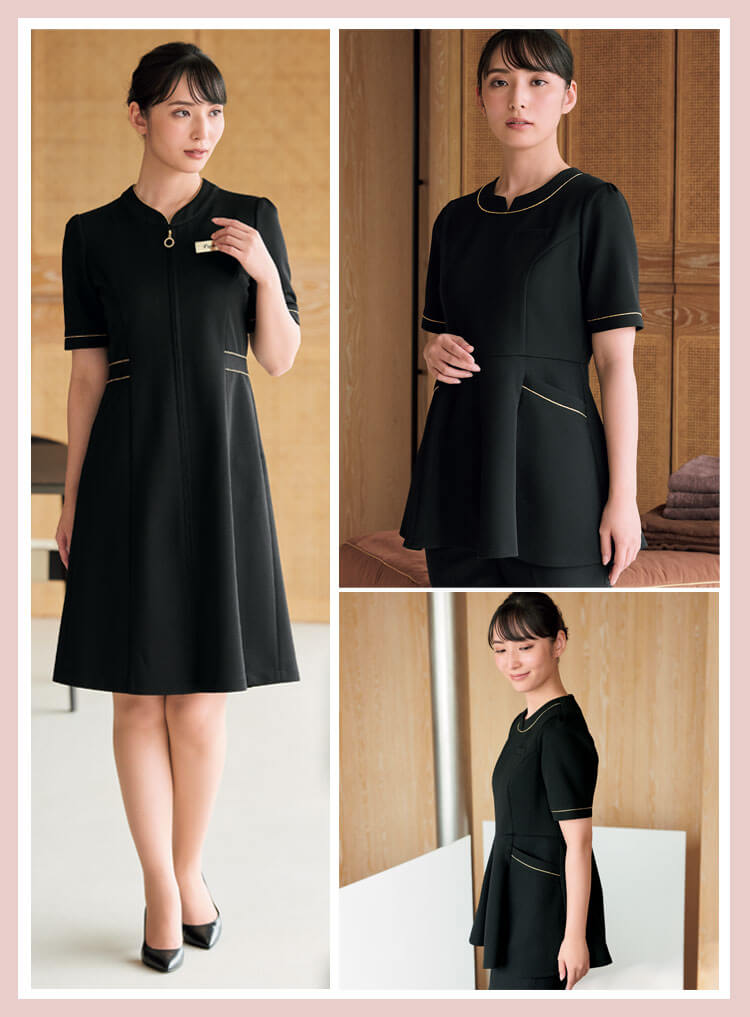 可愛い おしゃれ 医療 制服 病院 看護師 介護士 リハビリ テステ サロン 美容 enjoie アンジョア