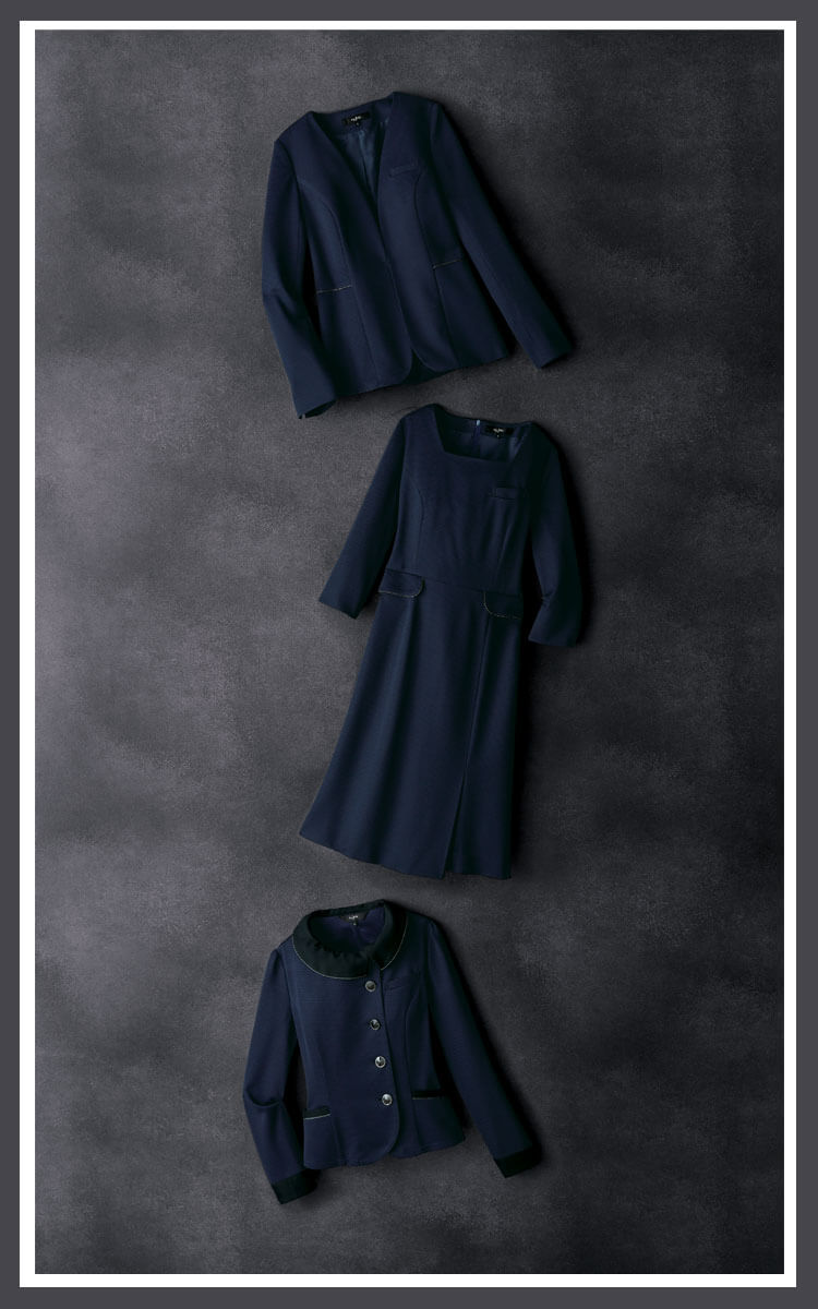 可愛い 制服 おしゃれ アンジョア おもてなし 接客 サービス カーディーラー 企業 受付