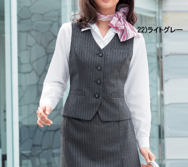 事務服 e2211 神馬本店 ベスト【オフィス制服の通販なら事務服ショップ】