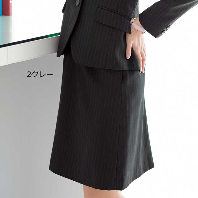 【ちゃこ】セレクトステージ 事務服 9号 美形ジャケット ベスト スカート 全2色】フレアスカート（2WAYストレッチ・フレキシブルサージ